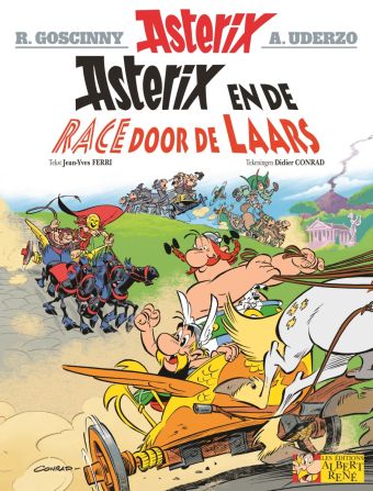 Asterix en de race door de laars